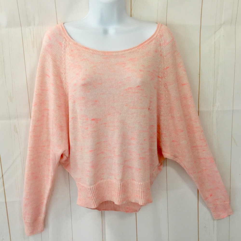 AEO Space Dyed Knit Slouchy Crop Sweater